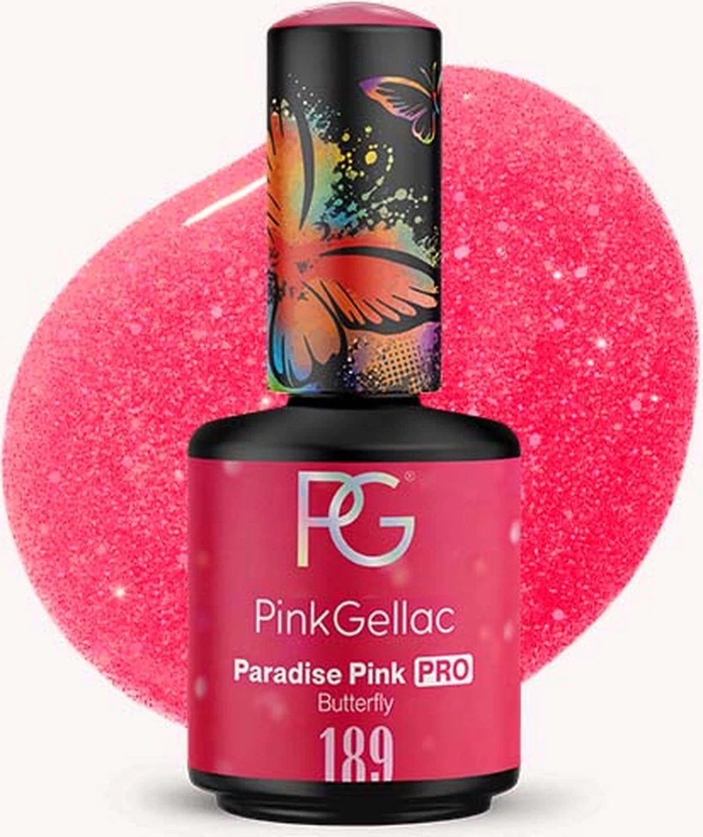 Pink Gellac - Paradise Pink - Gellak - Vegan - Roze - Glanzend - 15ml - Afbeelding 10