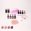 Pink Gellac - Starterset Premium Uncovered Met 4 Kleuren En LED Lamp + Manicure Set