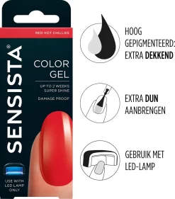 Sensista Color Gel Red Hot Chillies - Rood