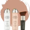 Magic Minerals AirBrush Foundation 3-delige Set By Jerome Alexander – Warm/Beige – Foundation En LiquidSilk Airbrush Primer Kit – Met Gratis Kabuki Kwast - Make-up Met Een Natuurlijke Dekking