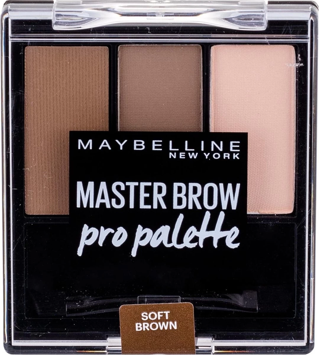 Maybelline Master Brow Design Kit - 3 Soft Brown - Bruin - Wenkbrauw Set - Afbeelding 3