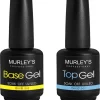 MURLEY’s Base & Top Coat Gellak Set- Acryl Basecoat & Topcoat - 2x 15ml - Gel Nagellak - Gelnagellak - UV / LED Lamp Gelnagels