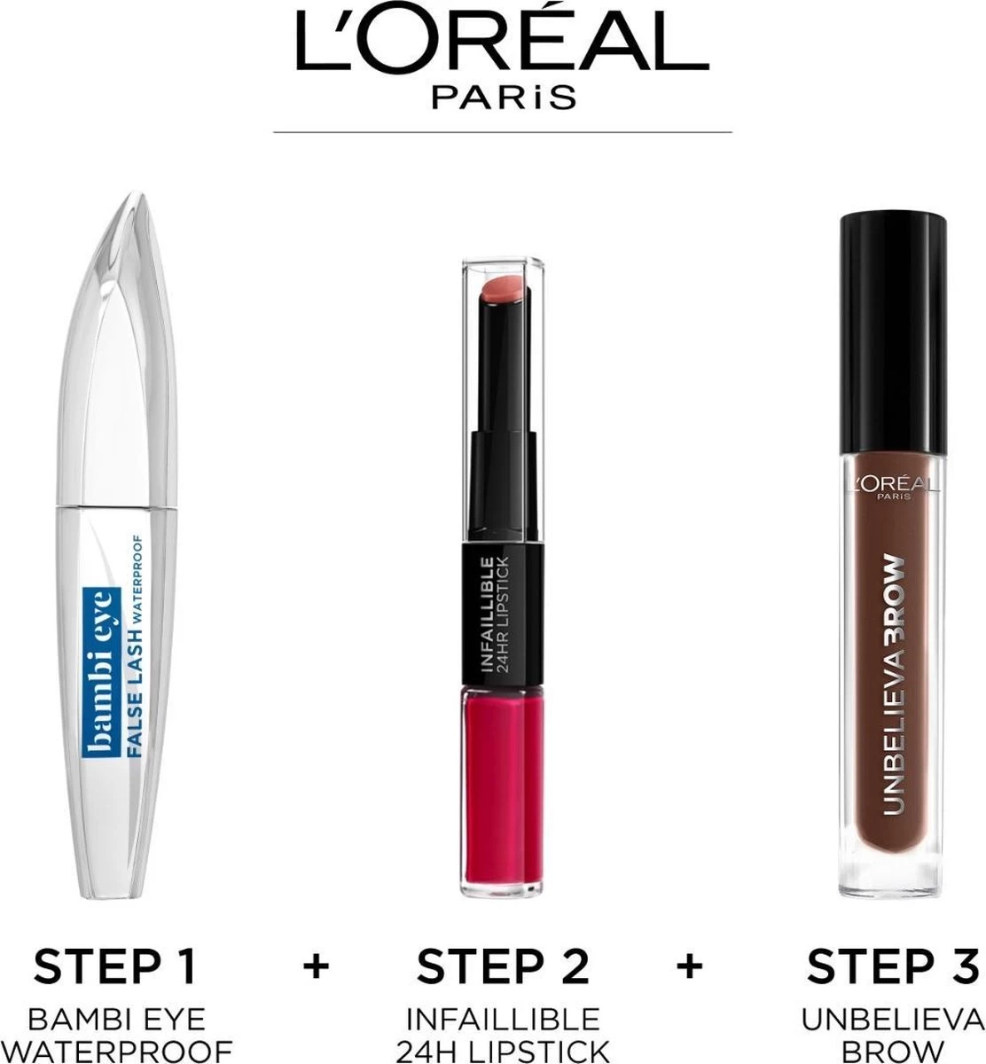 L’Oréal Paris Bambi Eye By False Lash Waterproof Mascara - Zwart - Afbeelding 7