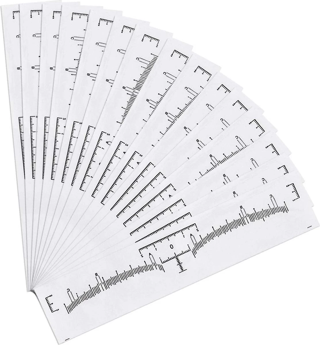 Wenkbrauw Liniaal - Wegwerp Wenkbrauwliniaal - 50 Stuks - Microblading - PMU - Henna Brows