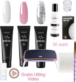 Complete Set - Polygel Nagels - Polygel Kit - Nagel Poly Gel Kit - Starterset Voor Acrylgel - Poly Gel Kit - Gelnagels - Acryl