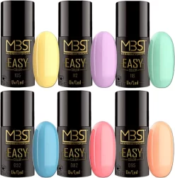 Gellak 6-delige Set -Gel Nagellak -Pastel Kleuren -Gellak 5ml