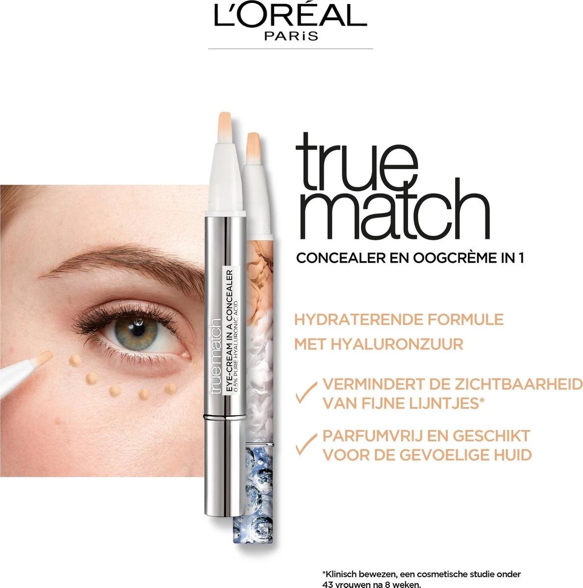 L’Oréal Paris True Match Touche Magique Concealer - N3-5 Natural Beige - Afbeelding 11