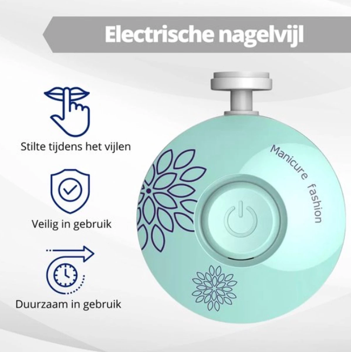 Baby Nagelknipper Roze - Baby Manicureset - Baby Verzorgingsset - Baby Nagelvijl - Baby Nagelschaartje - Baby Nagelset - Elektrisch - Afbeelding 5