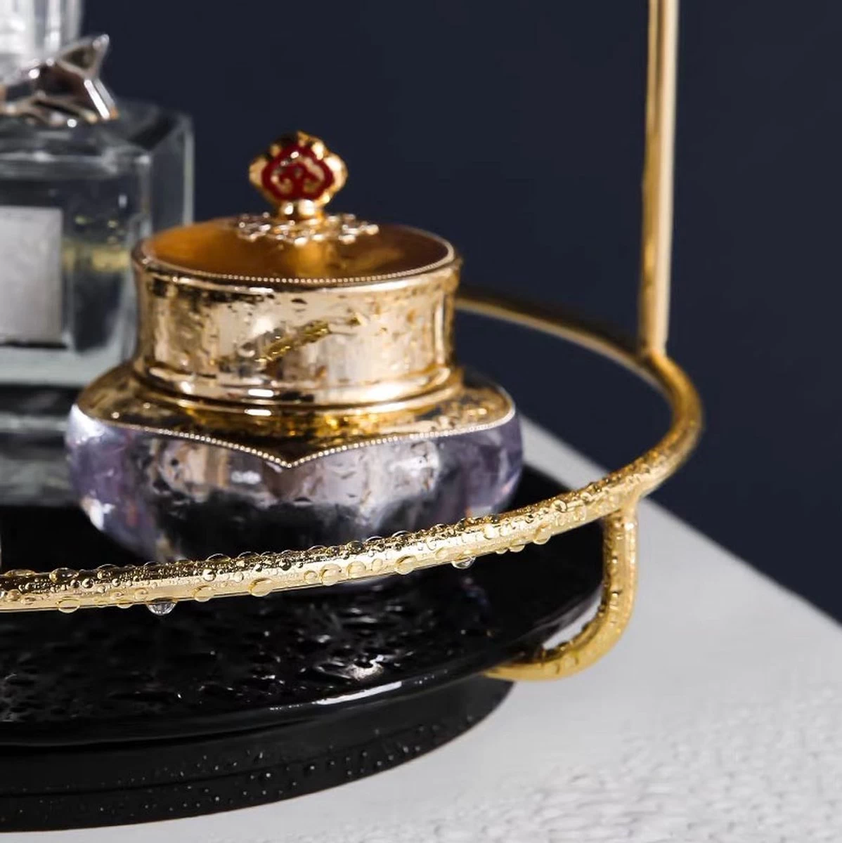 Beautybox Eva | Beauty Box | Cosmetica Organizer | Opbergdoos | Make Up Organizer | Beautybox | Vitrine Boxje | Glazen Box |Makeup Organizer |Beauty Organizer | Makeupbox | Storage Box | Make-uporganizer | Parfumbox | Parfumorganizer | Opmaken - Afbeelding 2