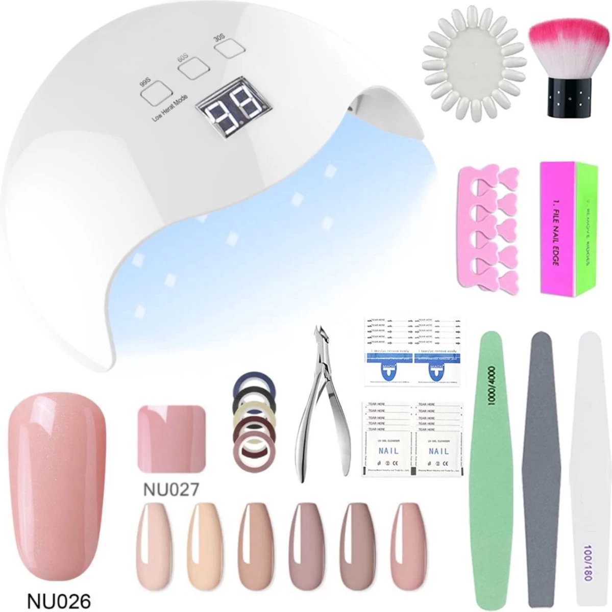 Gellak Starterspakket - 6 Kleuren - UV Lamp 48W - Gellak - Gel Nagellak - Gellak Set