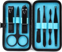 XYZ Goods - Manicure En Pedicure Set - 7 Delige-set Inclusief Nagelknipper In Nette Lederen Opberg Etui