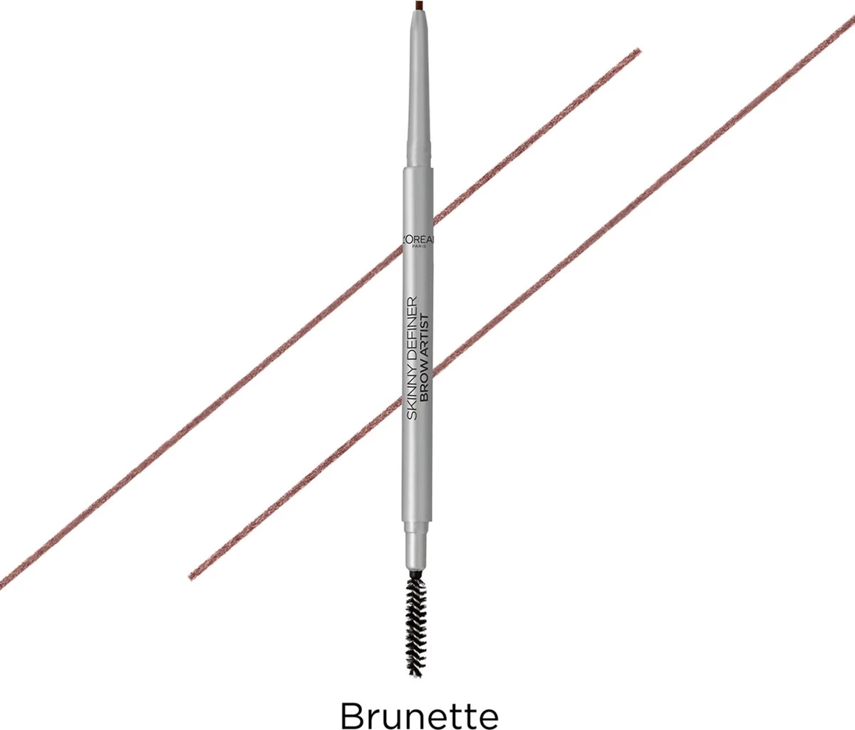 L’Oréal Paris Brow Artist Skinny Definer Wenkbrauwpotlood - 105 Brunette - Ultradun - Afbeelding 2