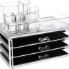 UNIQ Make-up Organiser Met 3 Lades SF-1303 (U320) - Cosmetica Opbergdoos - Transparant
