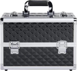 Make-upkoffer, Kapperskoffer, Cosmeticakoffer, Lege Nagelkoffer, Multikoffer, Afsluitbaar Voor Nageldesign/massageolie/fotoapparatuur, 34,7 X 22,2 X 25 Cm HMTM-YAHEE-411176