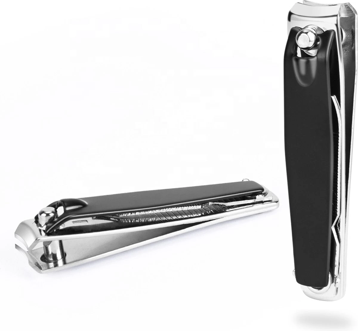 Medies - Nagelschaar 9 Cm En Kleine Nagelknipper Met Vijl 6 Cm | Nagelschaar | Nagelknipper | Nagelschaartje | Nagelverzorging - Zwart - Afbeelding 4