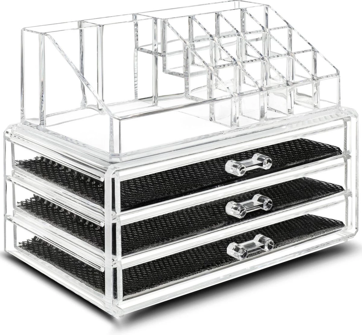 Merkloos Make-up Organizer, Make Up Opberger, 3 Laden, Opbergdoos, Make-up Bewaardoos