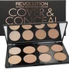 Makeup Revolution Cover & Conceal Cream Palette - Light