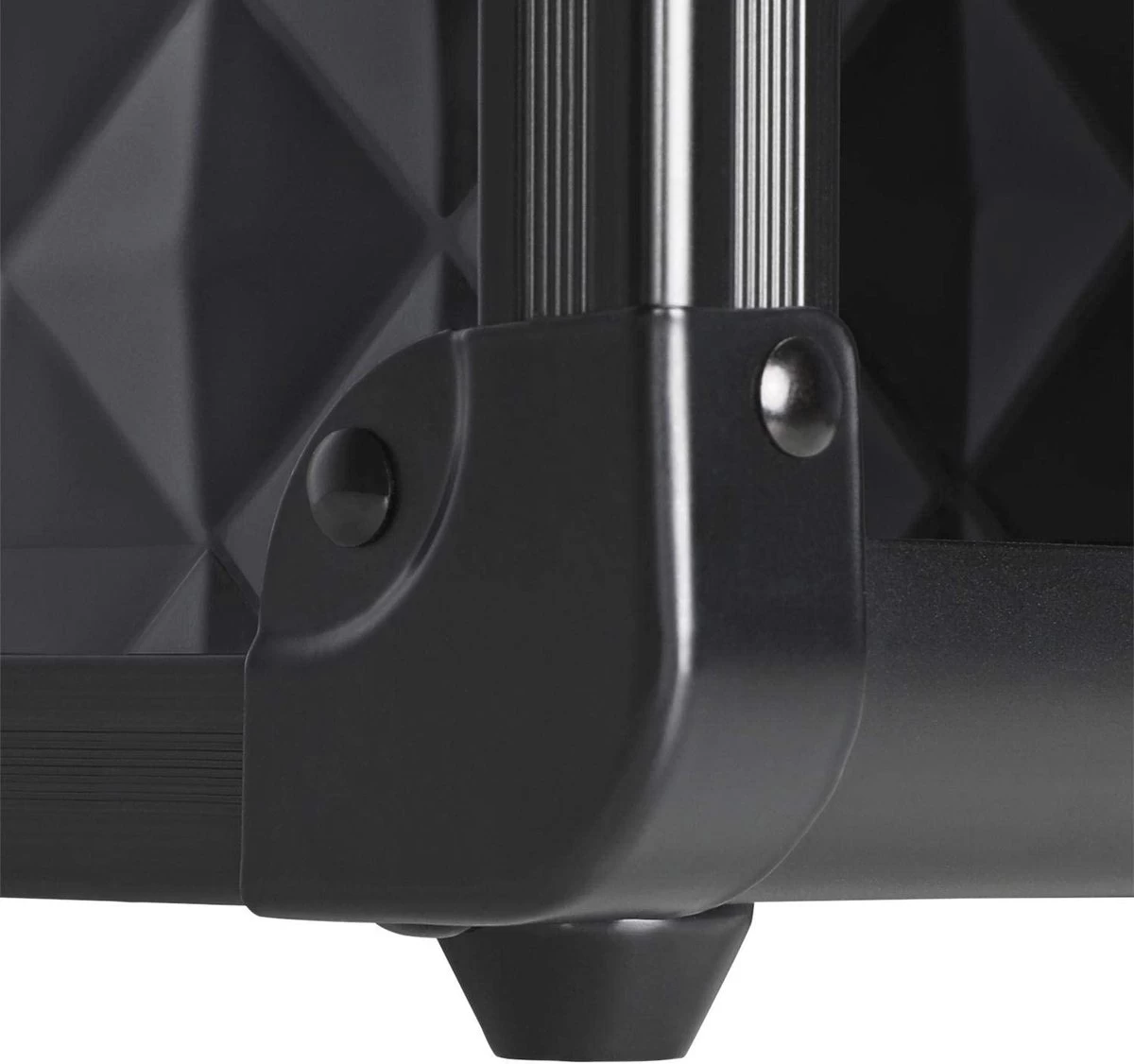 Make-upkoffer, Kapperskoffer, Cosmeticakoffer, Lege Nagelkoffer, Multikoffer, Afsluitbaar Voor Nageldesign/massageolie/fotoapparatuur, 34,7 X 22,2 X 25 Cm , Volledig Zwart HM-YAHEE-411233 - Afbeelding 4