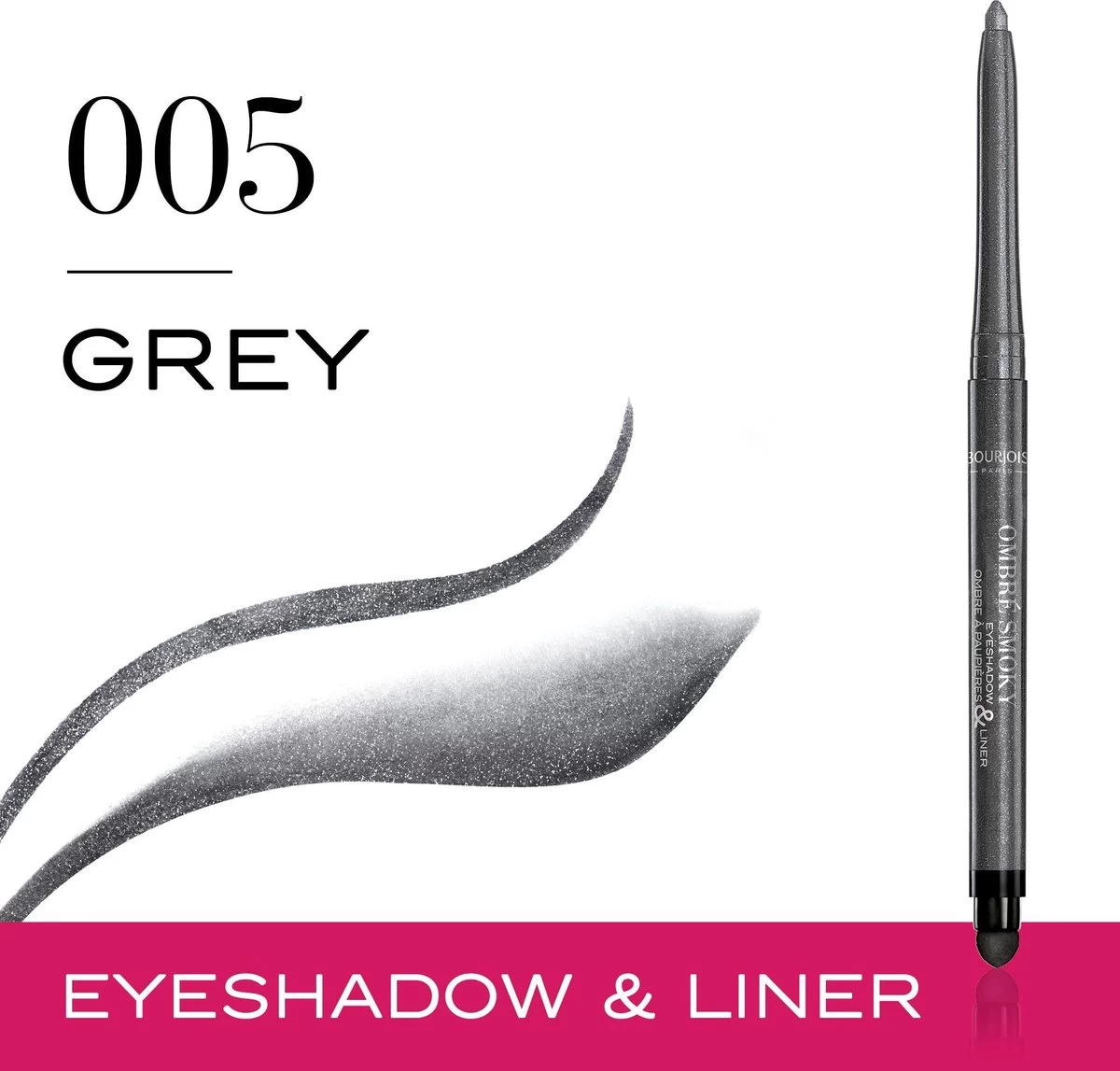 Bourjois Ombré Smoky Eyeshadow & Liner - 05 Grey - Afbeelding 3