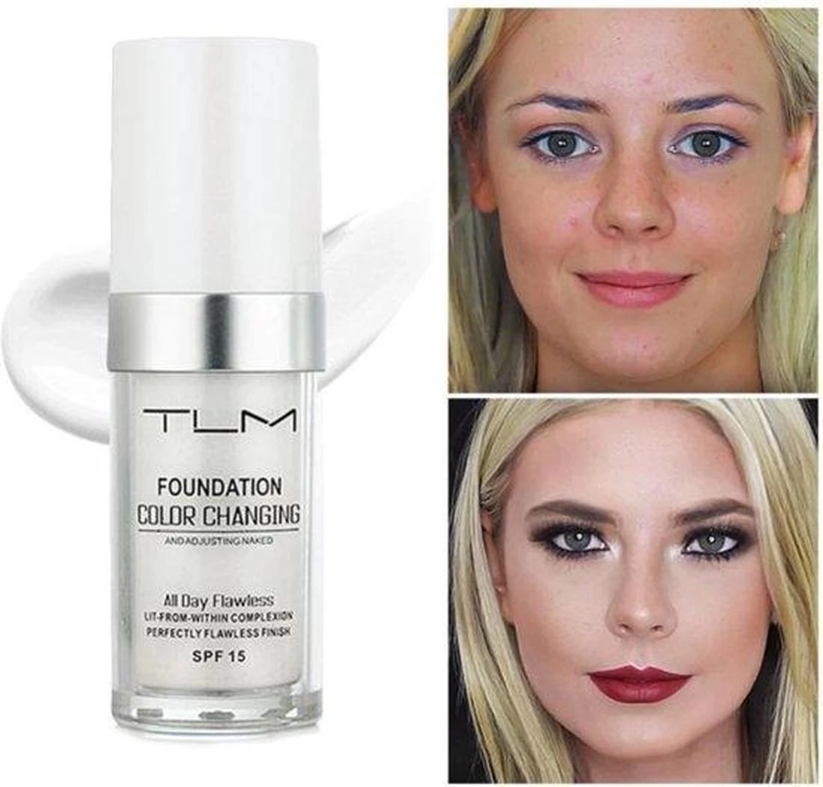 TLM Foundation® Kleurveranderende Foundation - Color Changing Foundation® - Afbeelding 3