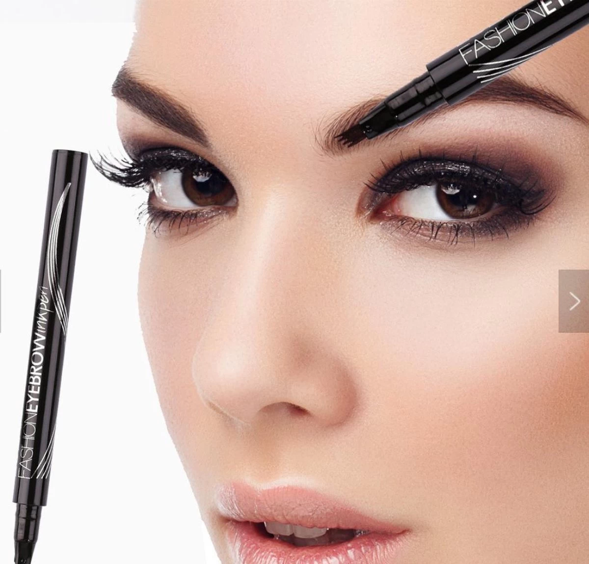 LULAA Microblade Pen - BRUIN - Watervaste Microblading Wenkbrauwpen - Waterproof Tattoo Pen - Make Up - Eyebrow Blading - Afbeelding 2