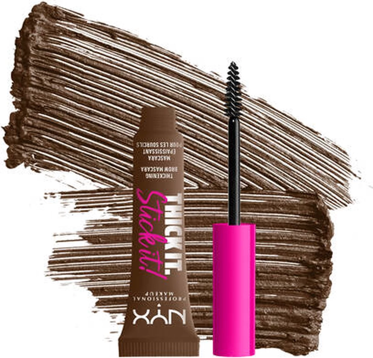 NYX Professional Makeup - Tick It. Stick It! Brow Mascara - #06-brunette 1 U - Afbeelding 3