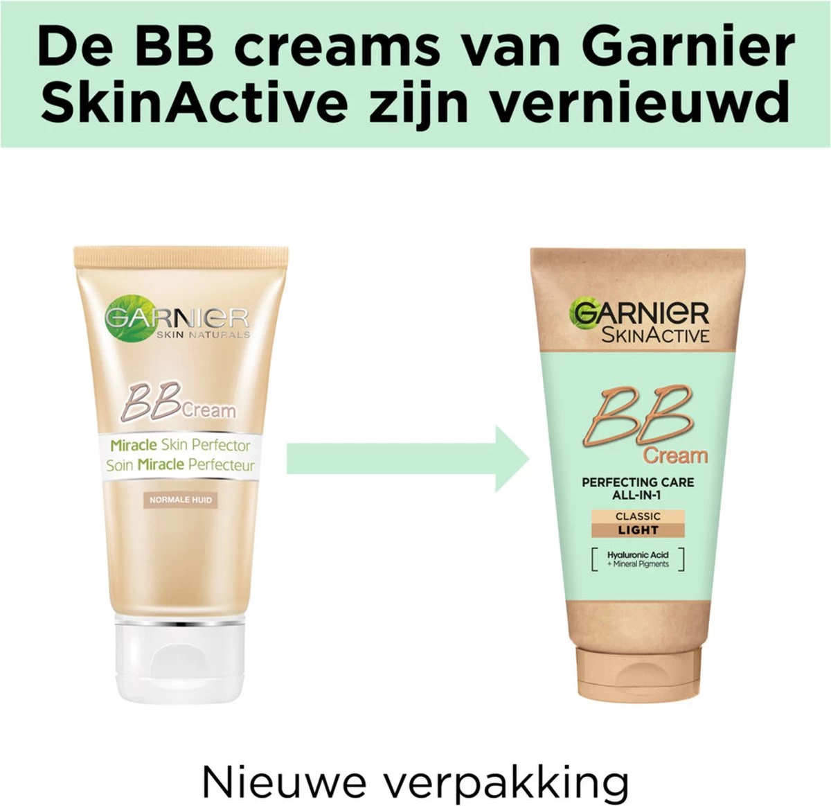 Garnier SkinActive BB Cream Classic Medium 5-in-1 Verzorging - 50 Ml - Afbeelding 3