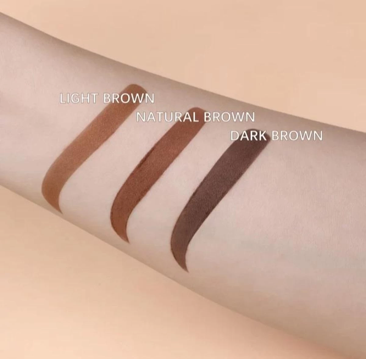 Wenkbrauw Kit - Vorm - Sjablonen - Poeder - Donker Bruin - Afbeelding 4