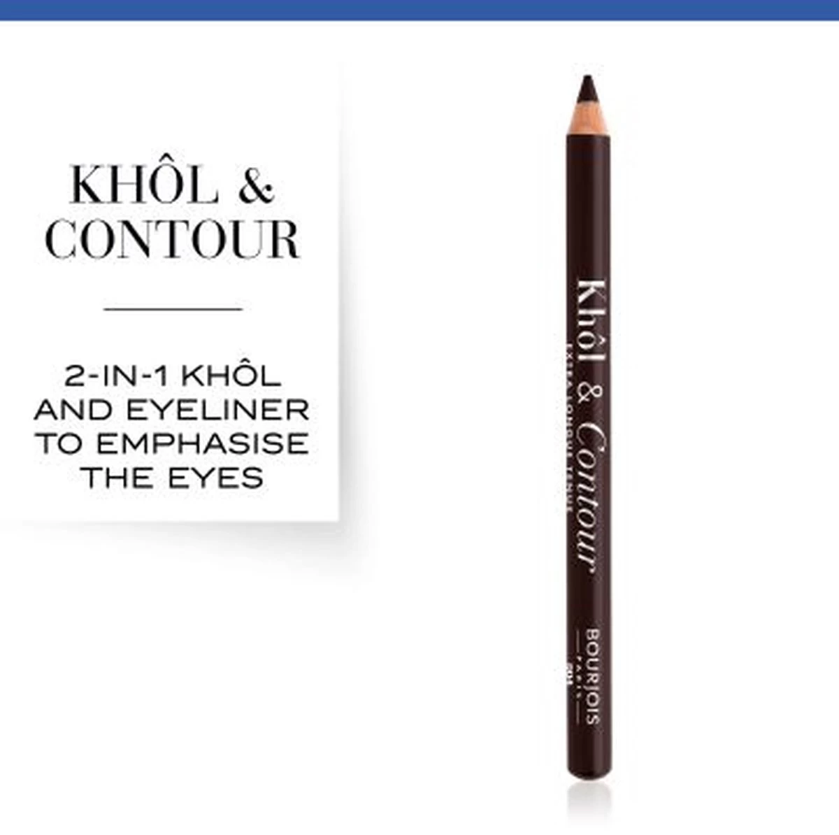Bourjois Khol & Contour Extra Long Wear Oogpotlood - 004 Brun-Dépendante - Afbeelding 2