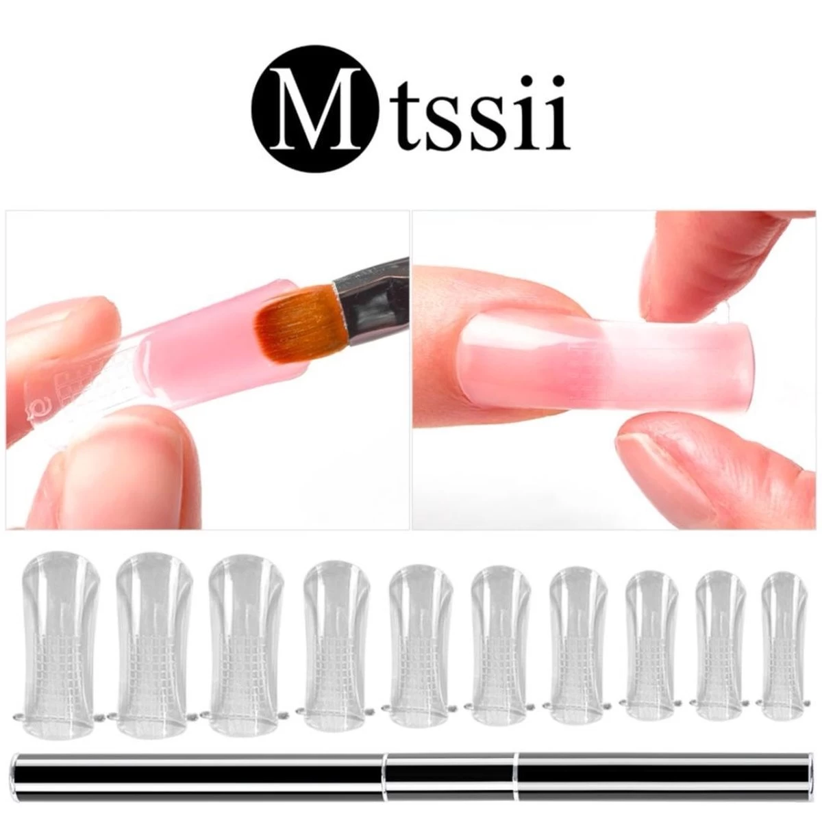 Merkloos Mtssii - POLYGEL Kit - 4 Kleuren Polygel 30ML - Roze En Wit - Starterkit - Manicure Set- Gellak - UV Lamp - Polygel Nagels Starterspakket - Nepnagels - - Afbeelding 5