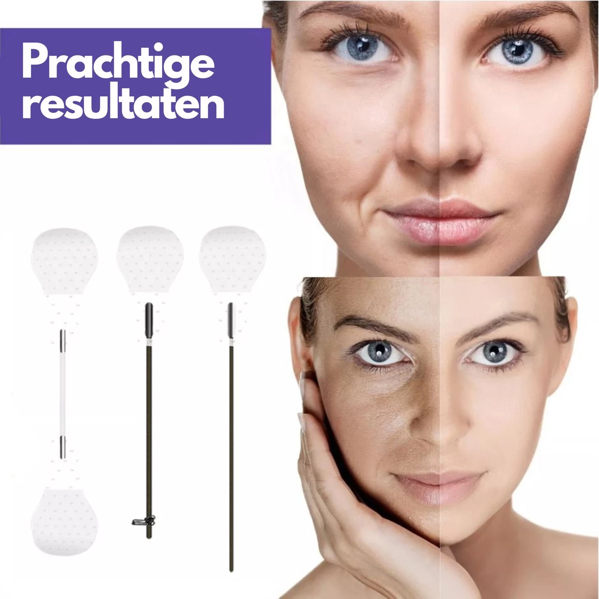 Face Lift Tape - Licht Haar - Facelift Zonder Chirurgie - Instant Eyes, Face And Neck Lift - Blond/wit/licht Haar - 40 Stuks - Transparent - Afbeelding 7