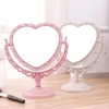 Kawaii Roze Makeup Spiegel - Hart Spiegel - Dubbelzijdig - Makeup Mirror