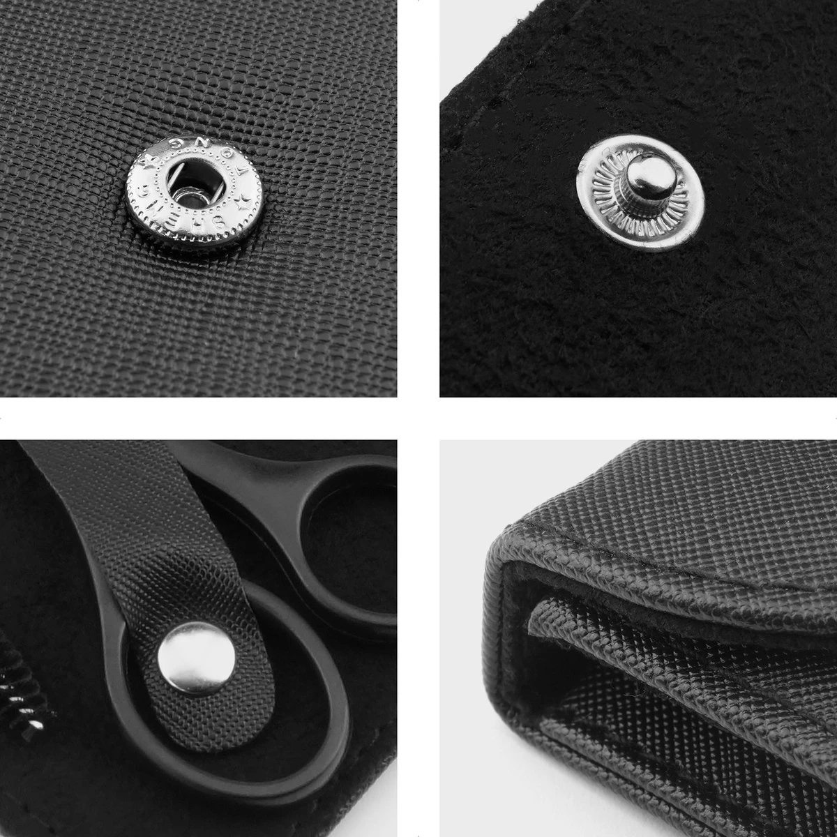 Wenkbrauw Trimmer Set - 8-delig – Met Epileer Pincet, 2x Wenkbrauw Schaartje, 2x Wenkbrauwmesje, Wenkbrauw Borstel, Wenkbrauwpotlood, Spoolie – In Stevige Etui - Zwart - Afbeelding 8