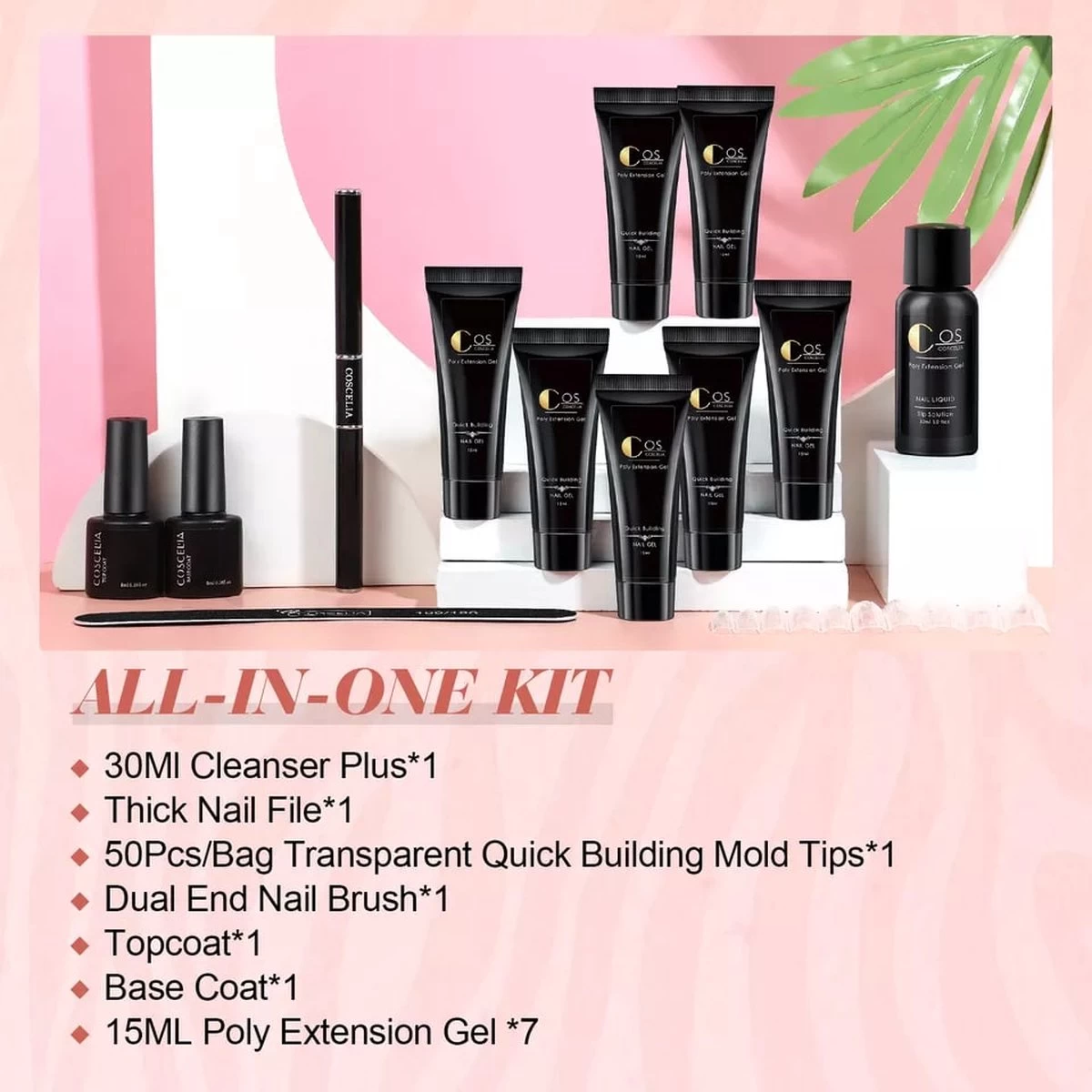 Polygel Kit - Polygel Set - Nagelverlenging - Polygel 7 Kleuren - Polygel Nagels - Kunstnagels - Gel Polish - Acryl Gellak - Afbeelding 11