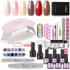 Royala C - Gellak Starterspakket + Inclusief Portable UV LED Lamp + Met 6 Verschillende Gellak Kleuren - Gellak Lamp – Gellac Set - Alle Benodigdheden In Eén