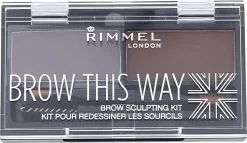 Rimmel London Brow This Way Brow Sculpting Kit - 003 Dark Brown