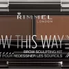 Rimmel London Brow This Way Eyebrow Kit - 002 Brown - Wenkbrauwpoeder