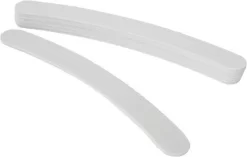 Merkloos 5x Boemerang / Kromme Nagelvijl #100/180, Wit. Kromme Nagelvijl Voor Het Vijlen En Vormgeven Van Acryl Nagels, Gel Nagels.