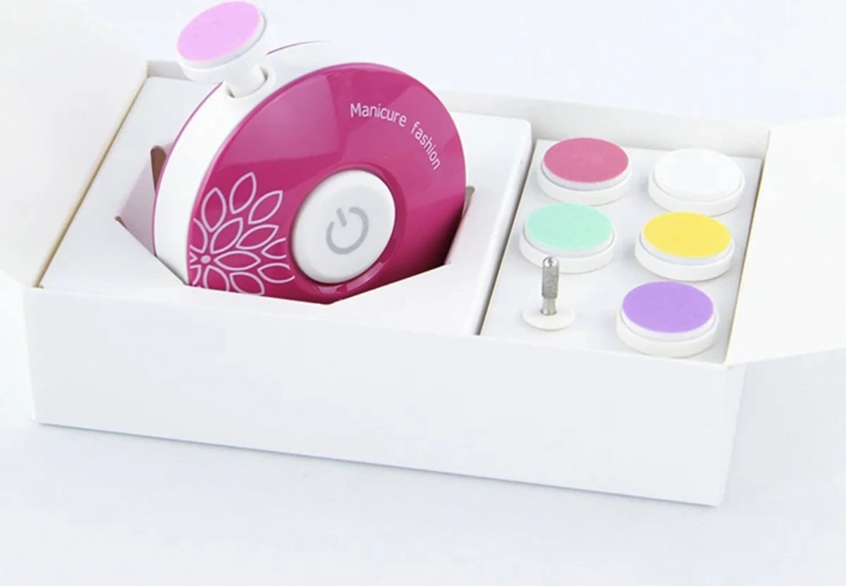 Baby Nagelknipper Roze - Baby Manicureset - Baby Verzorgingsset - Baby Nagelvijl - Baby Nagelschaartje - Baby Nagelset - Elektrisch - Afbeelding 2