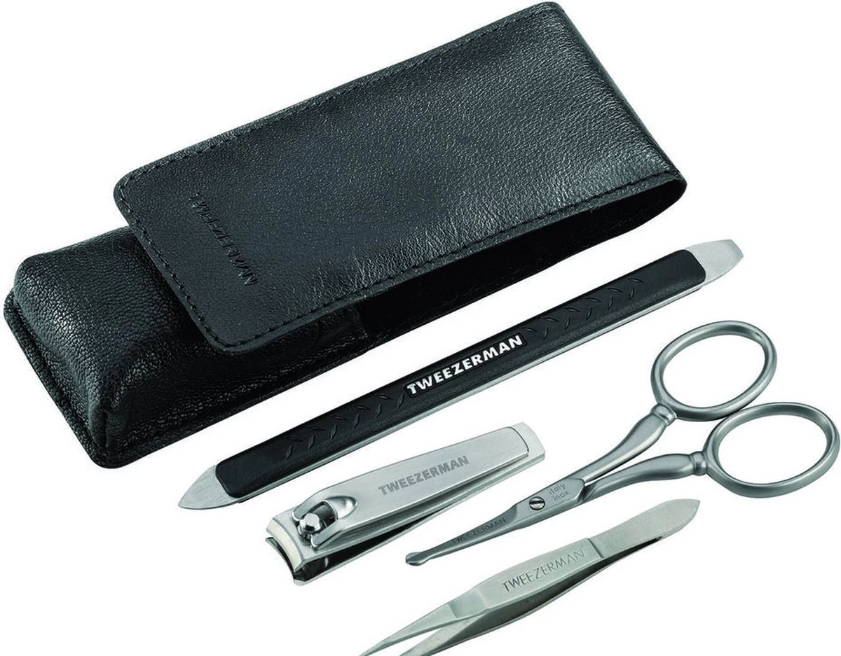 Tweezerman G.E.A.R. Grooming Set - Zwart -