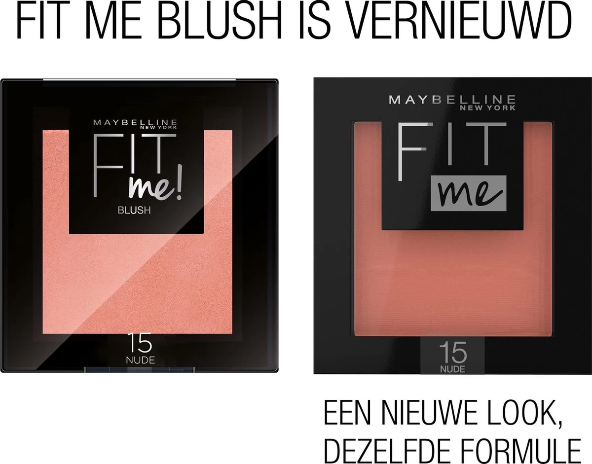 Maybelline Fit Me Blush - 40 Peach - Oranje - Natuurlijk Ogende Rouge - Afbeelding 2