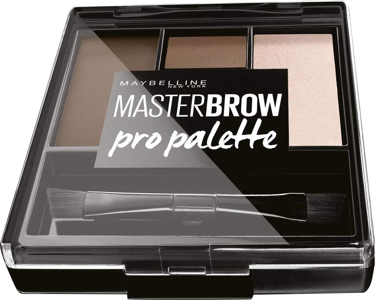 Maybelline Master Brow Design Kit - 3 Soft Brown - Bruin - Wenkbrauw Set - Afbeelding 2