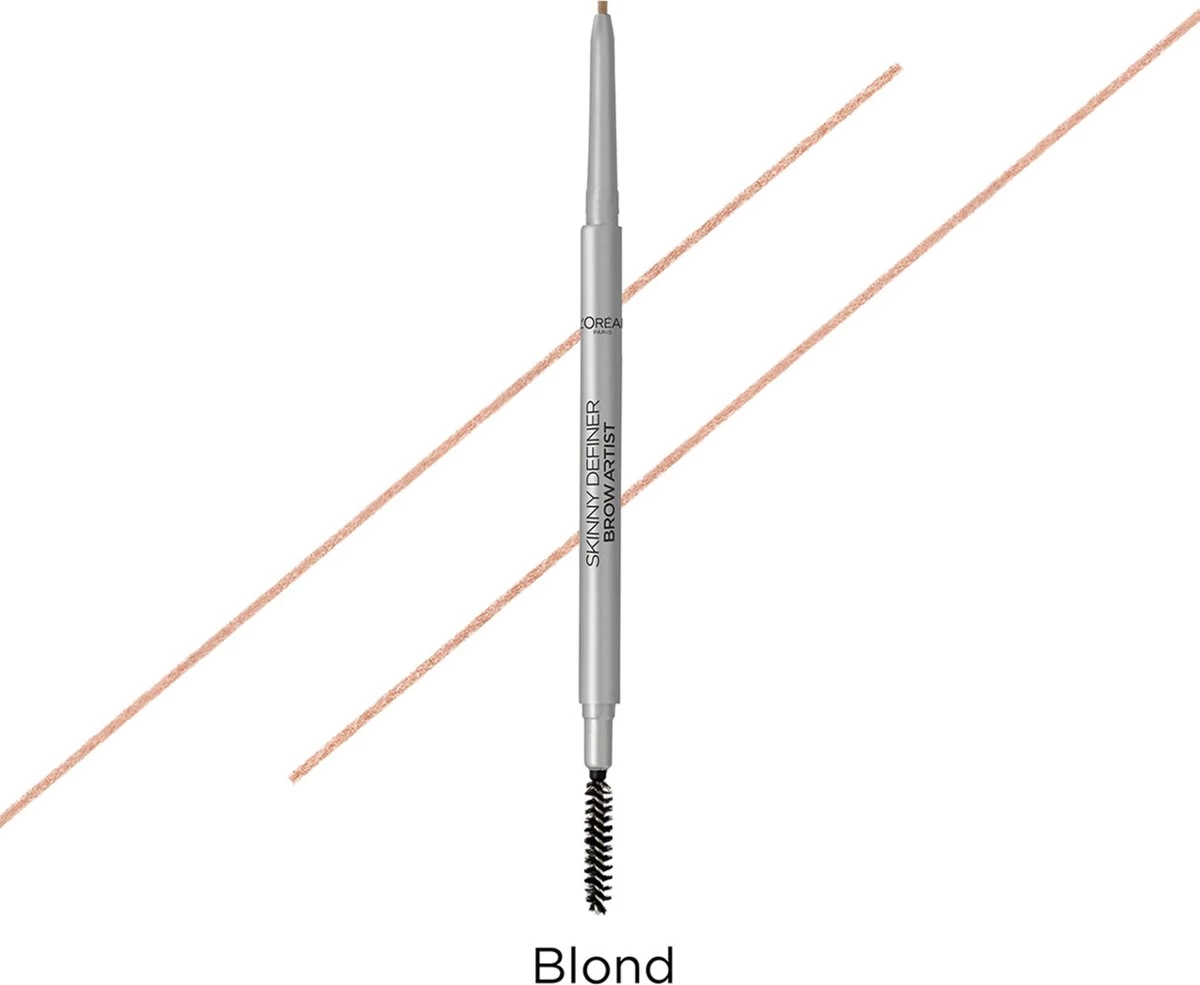 L’Oréal Paris Brow Artist Skinny Definer Wenkbrauwpotlood - 101 Blonde - Ultradun - Afbeelding 3