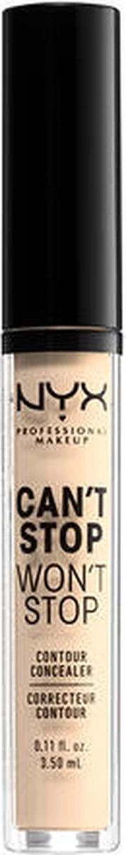 NYX Professional Makeup Can't Stop Won't Stop Contour Concealer - Pale CSWSC1 - 3,5 Ml - Afbeelding 3