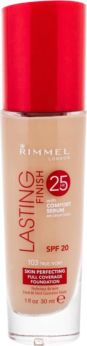 Rimmel London Lasting Finish Foundation - 103 True Ivory - Afbeelding 15