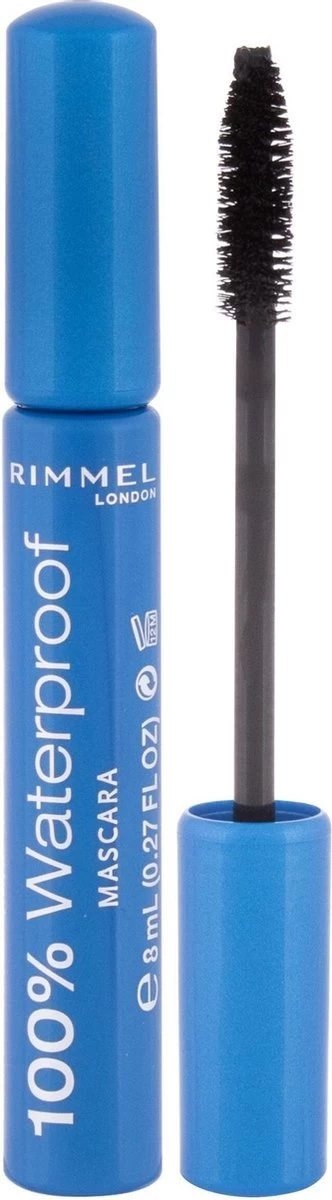 Rimmel London 100% Waterproof Mascara - 001 Black - Afbeelding 10