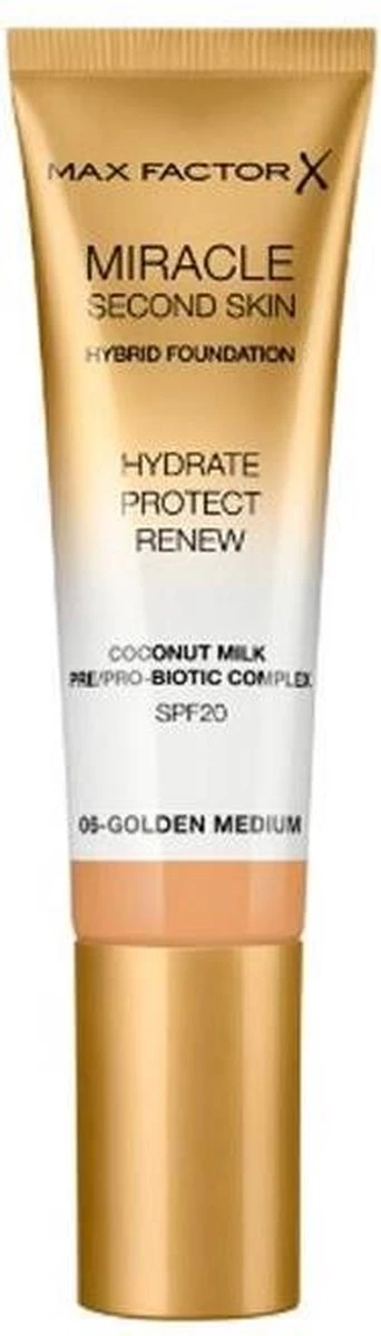 Max Factor Miracle Second Skin Foundation - 06 Golden Medium - Afbeelding 10