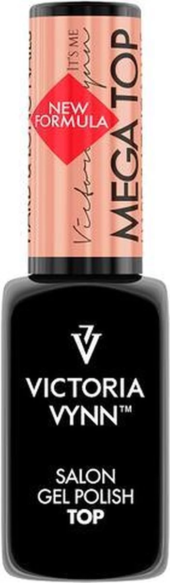 Rubberbase Victoria Topcoat - Vynn™ GEL POLISH Megabase Toplaag Als Finish Over Gellak 8 Ml. - Afbeelding 2