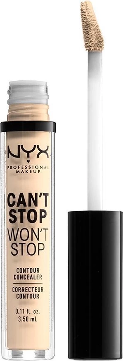 NYX Professional Makeup Can't Stop Won't Stop Contour Concealer - Pale CSWSC1 - 3,5 Ml - Afbeelding 2