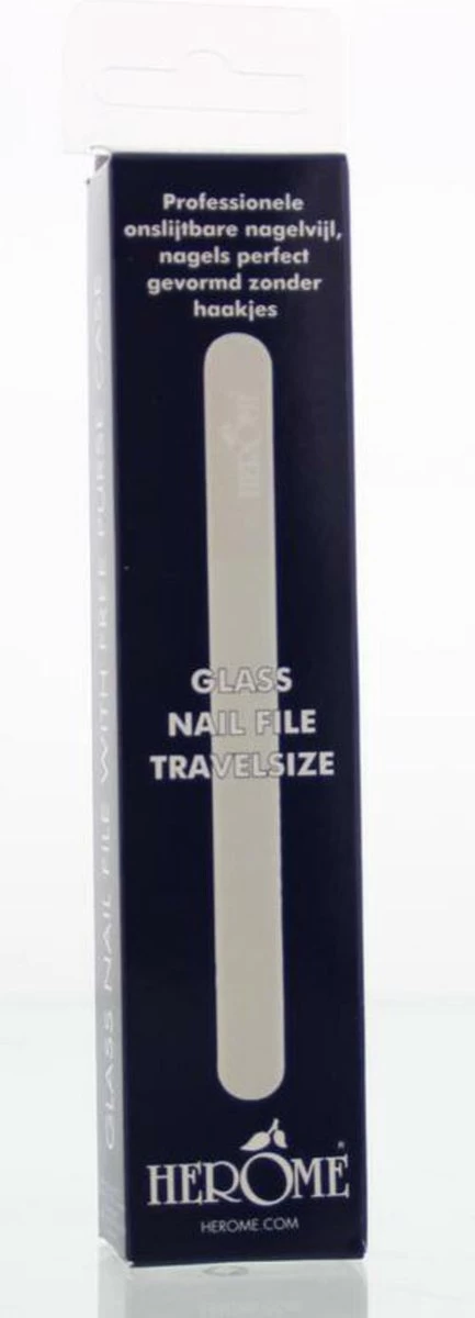 Herome Glazen Nagelvijl Glasvijl Reisformaat - Glass Nail File Travelsize - Voorkomt Splijten En Haakjes - Afbeelding 13